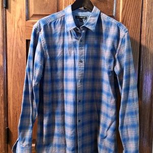 MENS XL BANANA REPUBLIC STANDARD FIT FLANNEL